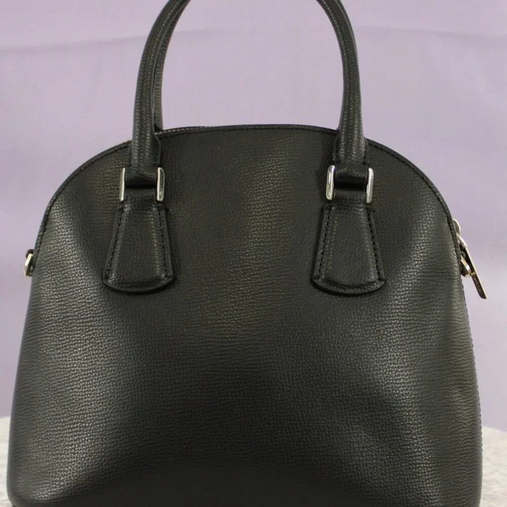 Kate Spade New York Small Dome Satchel Crossbody – Black Pebbled Leather - Picture 4 of 15